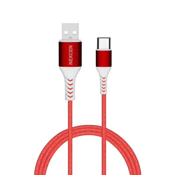 Nexcen Metal USB Type C Cable Tangle-Free with 3A Rapid Charging & 480mbps Data Transmission, 1.02 Meter Length Multi Color